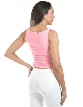 Top Roman Fashion cuello asimétrico tirante ancho