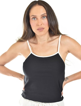 Top Roman Fashion escote regular tirante delgado