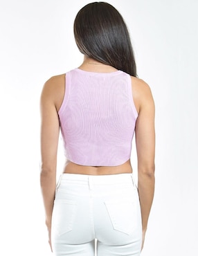 Top Roman Fashion cuello redondo tirante ancho