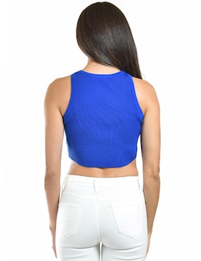 Top Roman Fashion cuello redondo tirante ancho
