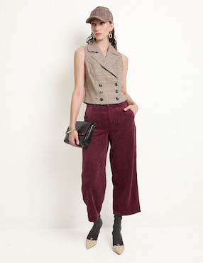 Pantalón relaxed Petite Studio straight para mujer