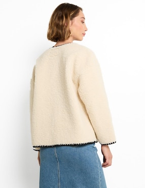 Suéter Petite Studio cuello con botón para mujer