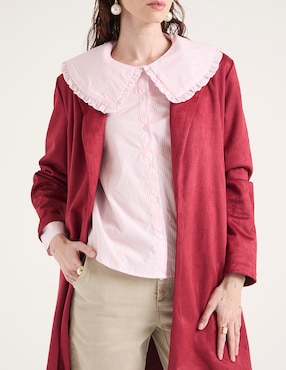 Camisa Petite Studio de algodón manga larga para mujer