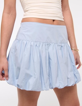 Falda mini Abercrombie & Fitch cintura alta