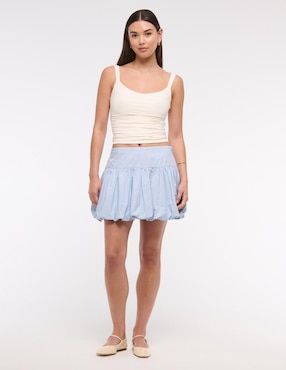 Falda mini Abercrombie & Fitch cintura alta