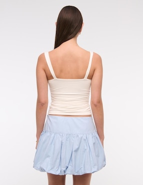 Falda mini Abercrombie & Fitch cintura alta