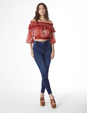 Jeans slim Studio F Básico para mujer