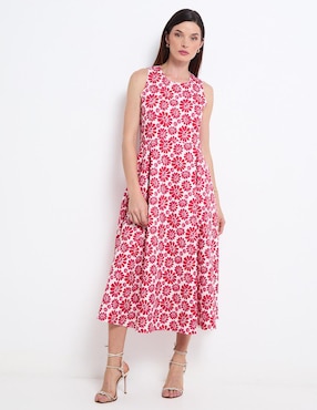 Vestido midi casual Parallel para mujer