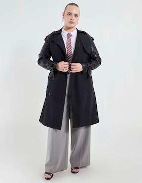 Gabardina con bolsillos Map para mujer