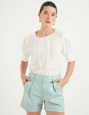 Blusa Petite Studio manga al codo para mujer