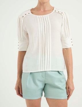 Blusa Petite Studio manga al codo para mujer