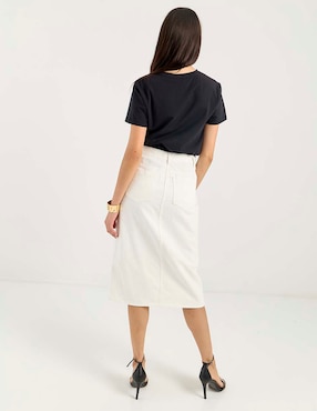 Falda midi Petite Studio a la cintura
