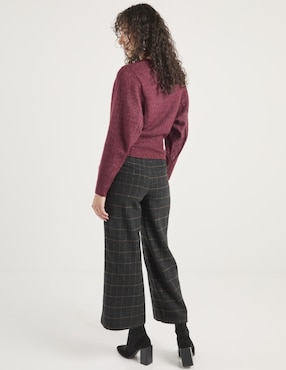 Pantalón capri Petite Studio wide leg para mujer