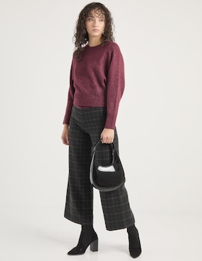 Pantalón capri Petite Studio wide leg para mujer