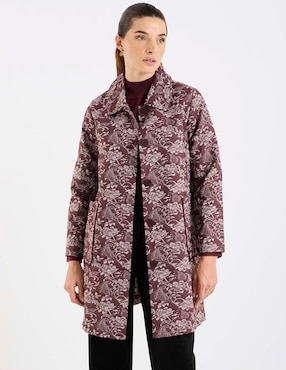 Abrigo Petite Studio de algodón abierto para mujer