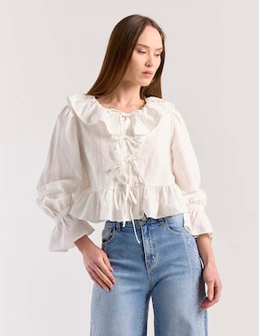 Blusa Petite Studio manga larga para mujer