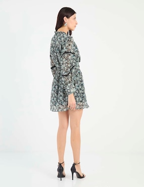 Vestido corto casual Petite Studio escote V