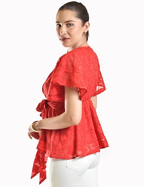 Blusa Roman Fashion manga corta para mujer