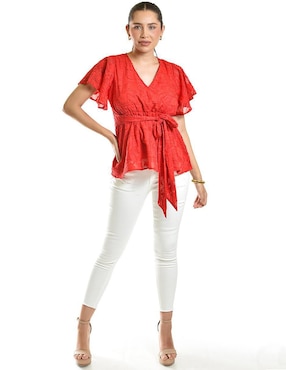 Blusa Roman Fashion manga corta para mujer