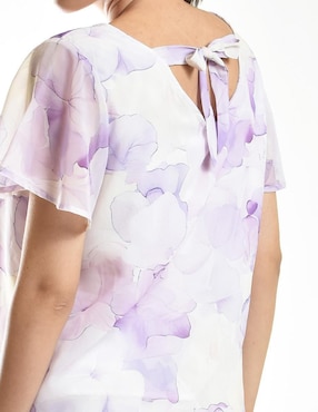 Blusa Roman Fashion manga corta para mujer