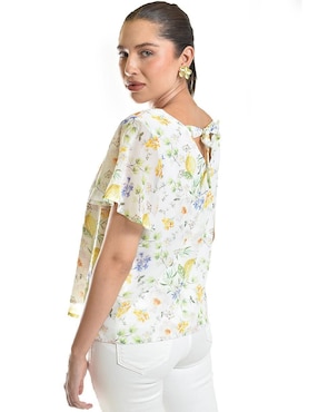 Blusa Roman Fashion manga corta para mujer