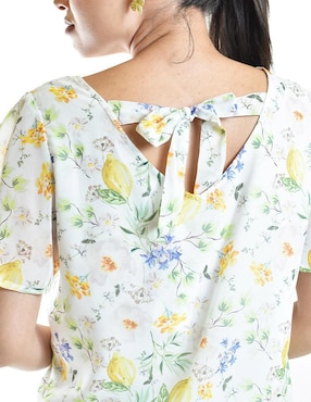 Blusa Roman Fashion manga corta para mujer