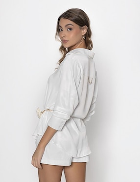 Camisa Studio F manga larga para mujer