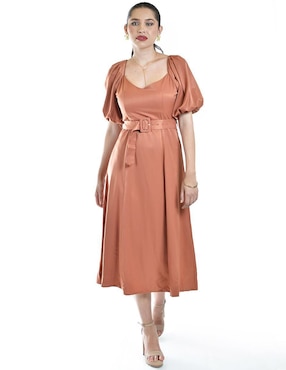 Vestido midi casual Roman Fashion para mujer