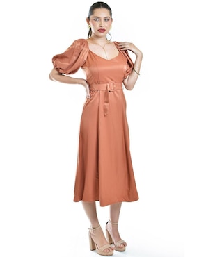 Vestido midi casual Roman Fashion para mujer