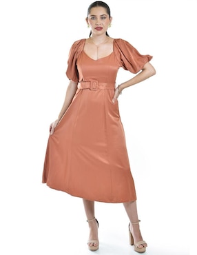 Vestido midi casual Roman Fashion para mujer