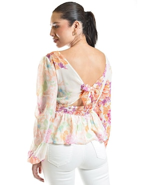 Blusa Roman Fashion manga larga para mujer