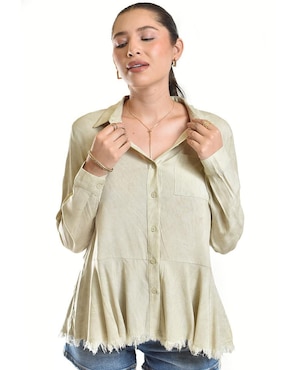 Blusa Roman Fashion manga larga para mujer