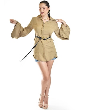 Blusa Roman Fashion manga larga para mujer