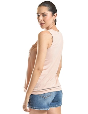 Blusa Roman Fashion sin manga para mujer