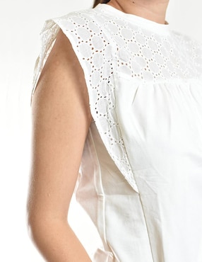 Blusa Roman Fashion manga corta para mujer