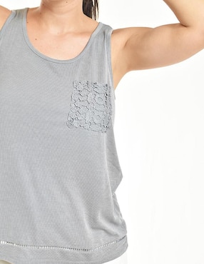 Blusa Roman Fashion sin manga para mujer