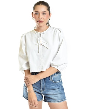 Blusa Roman Fashion manga 3/4 para mujer