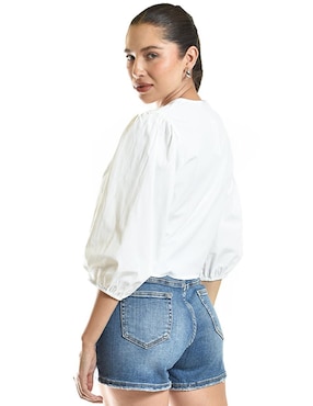 Blusa Roman Fashion manga 3/4 para mujer