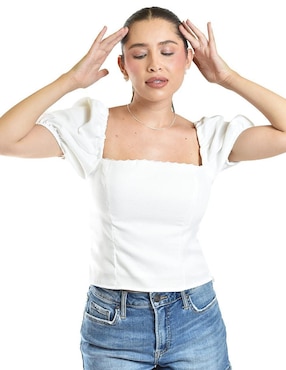 Blusa Roman Fashion manga corta para mujer
