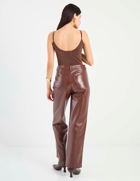 Pantalón relaxed Map straight para mujer