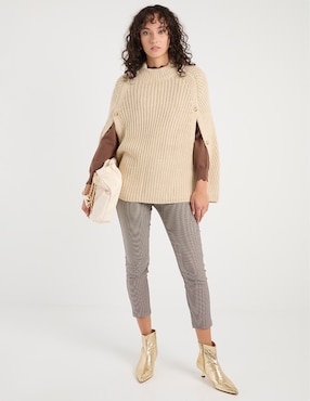 Pantalón capri Petite Studio ajustado para mujer
