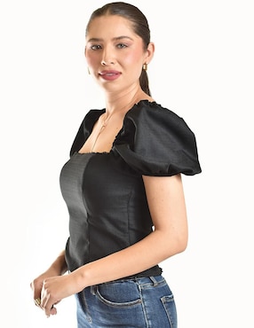 Blusa Roman Fashion manga corta para mujer