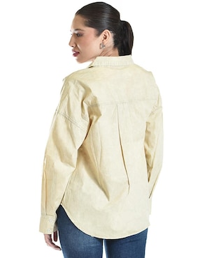 Blusa camisera Roman Fashion manga larga para mujer