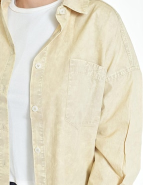 Blusa camisera Roman Fashion manga larga para mujer
