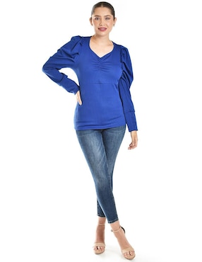 Blusa Roman Fashion manga larga para mujer