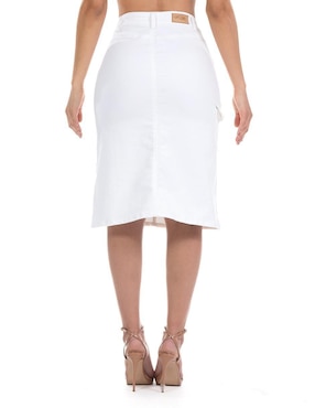 Falda 3/4 Opp´s Jeans de mezclilla cintura alta
