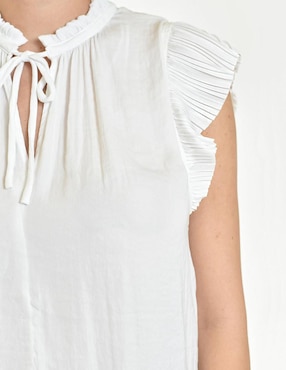 Blusa Roman Fashion manga corta para mujer