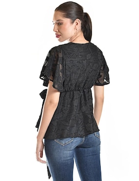 Blusa Roman Fashion manga corta para mujer