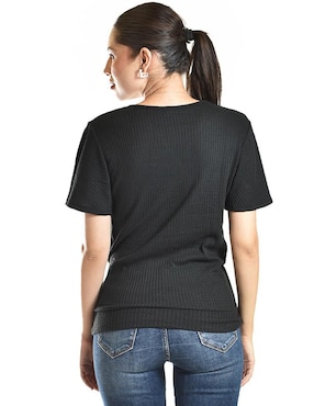 Blusa Roman Fashion manga corta para mujer