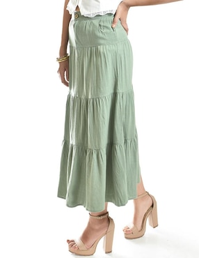 Falda midi Roman Fashion a la cintura